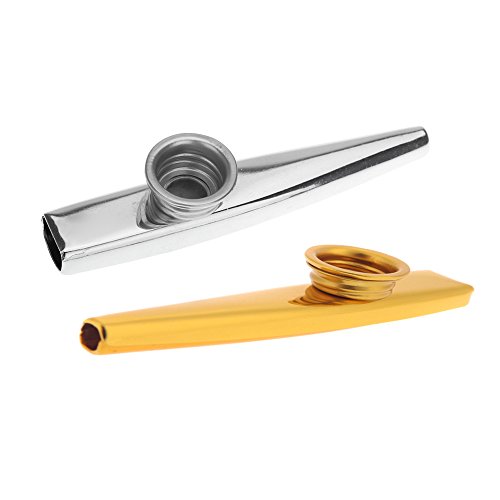 KKmoon Kazoo Liga De Alumínio De Metal com 5 pcs Flauta Diafragma Presente para Crianças Amantes de