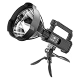 projecteur led portatif avec batterie 20w Éclairages puissants : équipé d'ampoules LED très lumineuses, ce projecteur rechargeable offre un faisceau focalisé à longue portée, idéal pour les activités de pêche, de navigation de plaisance et de camping.