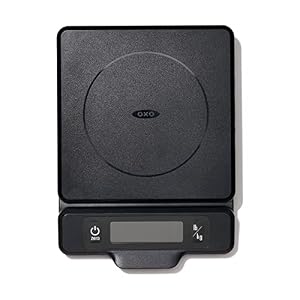 OXO Good Grips 5-lb Kitchen Scale with Pull-Out Display, Black