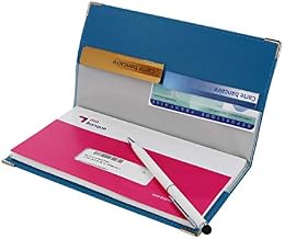 Color Pop Checkbook Holder Petrol Blue French Made Wallet