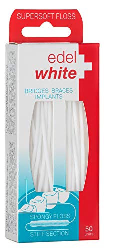 Fio SuperFloss Soft - Edel White - 50 unidades pré-cortadas