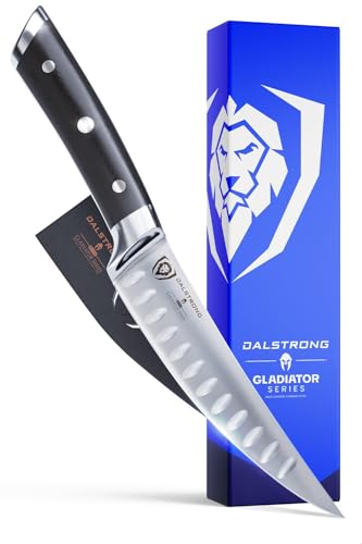 Image of Dalstrong Fillet Knife - 6 inch - Gladiator Series Elite - High Carbon German Steel - Black G10 Handle - Sheath Included - Razor Sharp Kitchen Knife - Boning Knife Gift - NSF Certified
