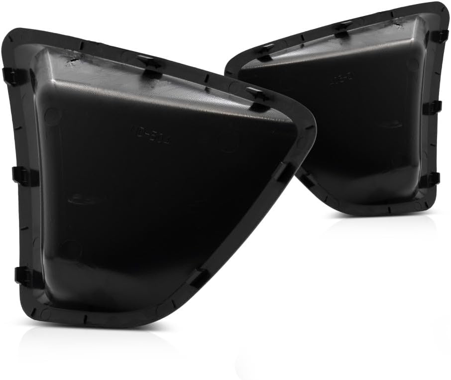 For Ford Fiesta Fog Light Cover 2011 2012 2013 Driver and Passenger Side Pair/Set | Front | Black | Hatchback/Sedan | FO1038144 + FO1039144 | AE8Z17E811AA + AE8Z17E810AA