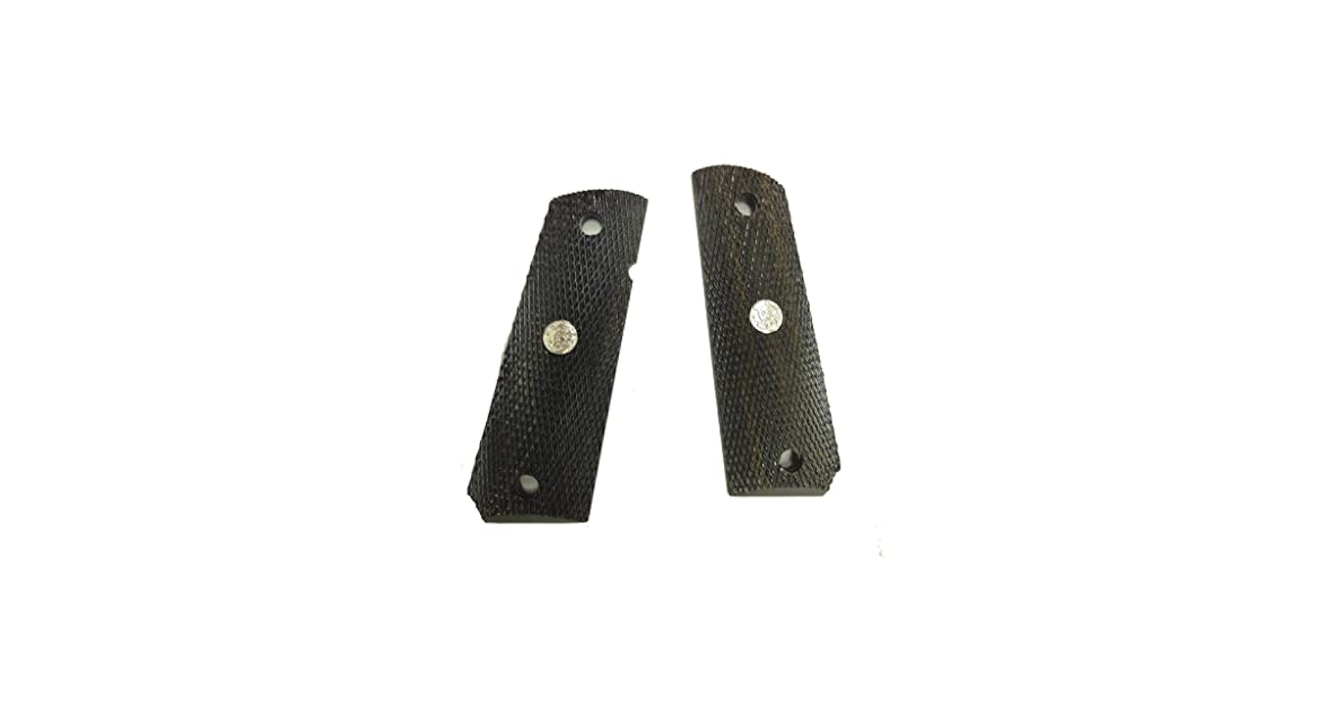 アルタモント S&W1911メダル付 ダイヤチェッカー ブラックグリップ アルタモント] タナカ・パイソン用 O/Sメダル付 チェッカー