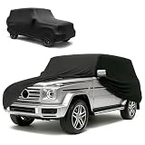 WALSER bâche d'intérieur pour voiture Indoor Stretch, Bâche complet pour l'intérieur, étanche à la poussière pour SUV ou Van Taille 10 noir