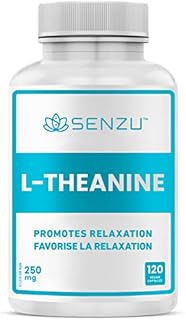 100% Pure L-Theanine 250mg (120 Capsules) from Natural Vegan Source - Relaxation, Stress