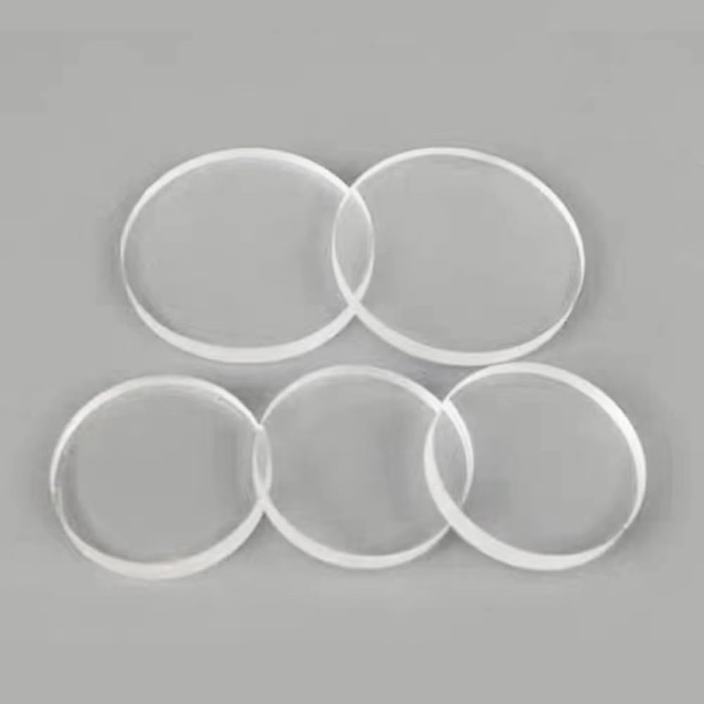 Lámina de cristal óptico ultrafina de fluoruro de magnesio (MgF2) - Lente premium for investigación científica y uso óptico (1 unidad)(Disc 38 * 31.25mm)