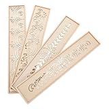WRITWAA Wiederverwendbare Mal und Zeichen Schablonen mit Filigraner...
