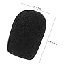 Alipis Microphone Covers with Easy Installation and Interference Reduction 10pcs Sponge Black Replacement Windscreens for Conference Microphones for Stage and Recording Use #1