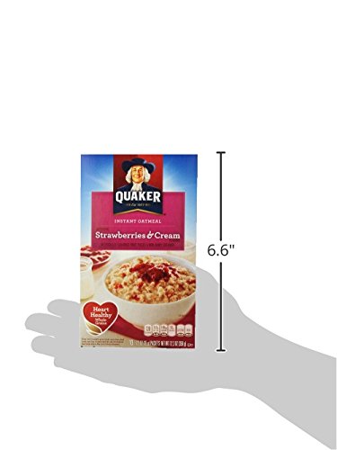 Quaker Strawberries & Cream Instant Oatmeal - 10ct - Afbeelding 8