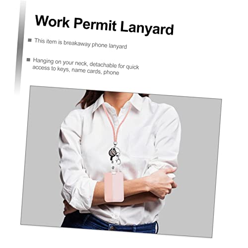 Amosfun 2 Peças Arrastão Cordão De Strass Cordão De Chave Cordão De Telefone Celular Suporte De Cord