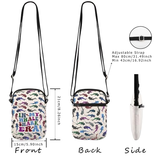 WCGXKO In My Whale Shark Era Crossbody Bag Ocean Animal Gift for Whale Shark Lover2