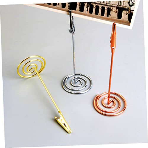 Cabilock 10 Pçs Pasta De Notas Porta-Retratos De Mesa Porta-Retratos De Mesa De Casamento Clipes De