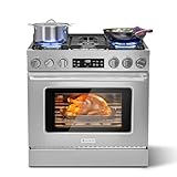 AAOBOSI 36 Inch Gas Range Oven, 6 Cu.Ft ...
