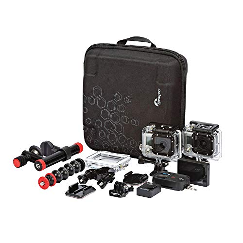 Estojo para 2 Câmeras Filmadoras GoPro Dashpoint 2, Lowepro, Preto