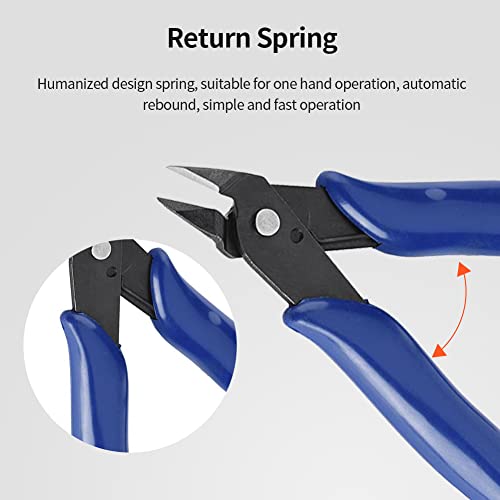 Side Cutting Nippers, Wire Cutters For Jewelry Making, Precision Wire Snips With High Speed Tol Steel, Ergonomics Wire Cutter Snips For Electronics Industry/Jewelry Processing/Model Making #TOP1