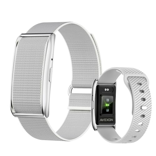 Avexon Smart Bracelet,Health and Fitness Trackers Screenless Band Silver