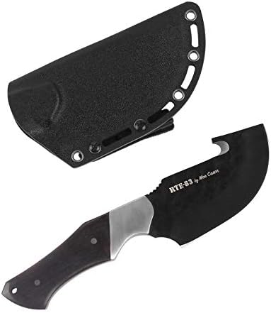 Route 83 Knives by MOE Cason Skinner Knife Gut Hook Handmade Kydex Sheath Stainless Steel Ebony Wood Handle