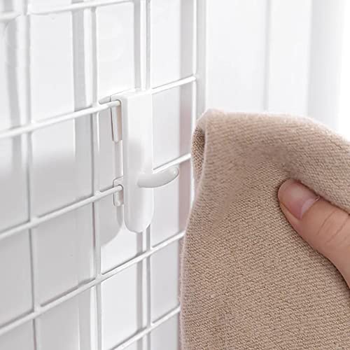 Whagaay Gridwall Hooks ,10 Pcs Grid Hooks,Gridwall Hooks Hanger, Retail Panel Hooks,Utility Hook,Shelf Hook,Slatwall Hangers,Panels Display Racks For Hanging Clothes Keys Umbrellas Hats thumb #6