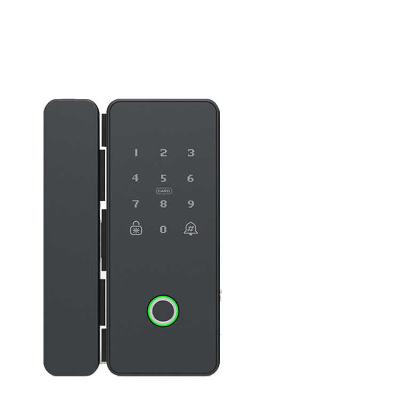 Serrure intelligente Wifi Tuya pour porte en verre avec poignée connectée et code