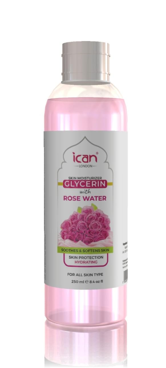 Ican London 100 % Pflanzliches Glycerin – 250 Ml – Für Hautfeuchtigkeit & Pflege – Rein & Natürlich