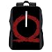 Produktbild Symbol God of War Hero Blood Silhouette Rucksack Daypack Bookbag Laptop Schultasche mit USB-Ladeanschluss