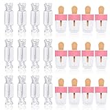 24PCS Lip Gloss Tubes - Candy Ice Cream Shape Lip Gloss Containers Empty - Refillable Clear Lipgloss/Lip Balm Containers for Girls Women DIY Cosmetics (12 candy and 12 ice cream)