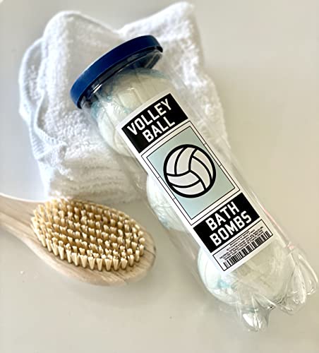 Volleyball Bath Bombs - 3 Pack - Volleyball Gifts - Volleyball Gifts For Team & Girls & Teen Girls, Girls Volleyball, Volleyball Accessories For Teen Girls, Volleyball Coach, Volleyball Gear #TOP5