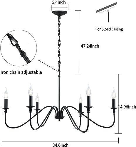 Lustre industriel rustique idéal au-dessus d'un îlot de cuisine - 3