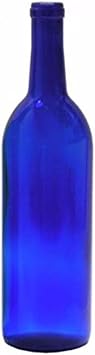 750 ml Cobalt Blue Glass Claret/Bordeaux Bottles, 12 per case