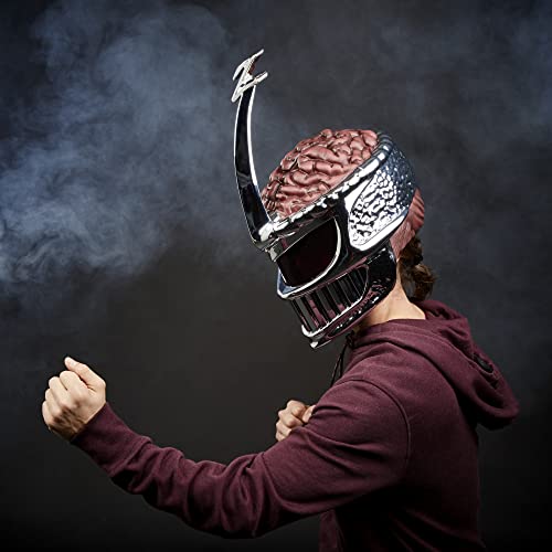 Power Rangers Lightning Collection, Lord Zedd, Casque de Cosplay Premium avec Modulateur Vocal électronique, Inclut Socle, à partir de 18 Ans