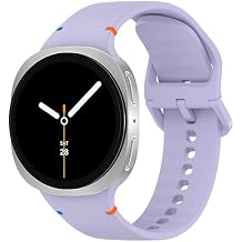 Sport Band Compatible with Samsung Galaxy Watch 8 40mm 44mm/Galaxy Watch 8 Classic 46mm, No Gap Soft Silicone Replacement Strap for Men Women