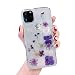 Produktbild Rokmym iPhone 12 Pro Hülle Transparent Glitzer Ultra Dünn Handyhülle für iPhone 12 Pro Schutzhülle Case Silikon Bumper Stoßfest Kratzfest Damen Frauen Cover Schutz für iPhone 12 Pro