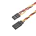 uxcell 10pcs 3-Pin Servo Extension Cable Cord Connector Twist Wire Male to Female 22AWG 60-Cores Servo Receiver Wire