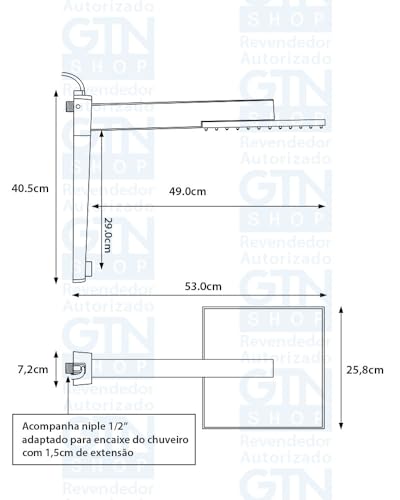 Chuveiro Lorenzetti Acqua Century Digital 127v 5500w 7510630