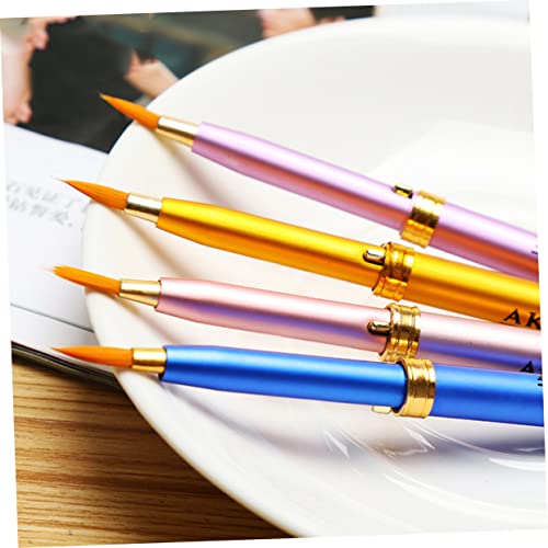 Fomiyes 3Pcs Lip Liner Brush Makeup Gadgets Lip Liner Wand Applicator Makeup Brushes Travel Makeup Brushes Lip Gloss Applicator Beauty Brush Double Ended Makeup Brush Eyeshadow Brush Metal #TOP2