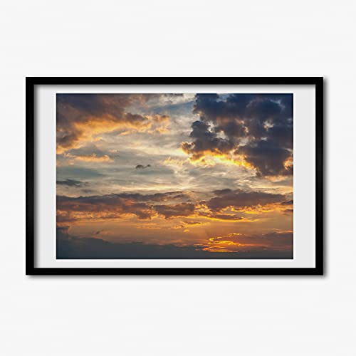 Cadre MDF photo affiche décoratif 60x40 cm tableau cadre en bois peinture moderne paysage