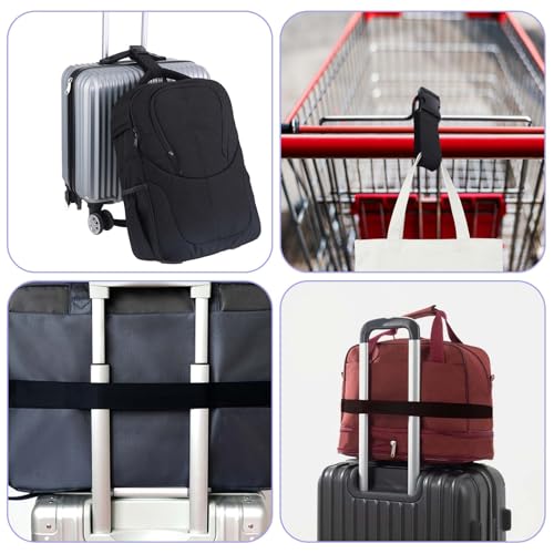 Image of JJUNW 3pcs Add a Bag Luggage Straps, Adjustable Suitcase Strap Luggage Connector Straps for Connecting Two Suitcases or Smaller Packages Together Travel Accessories