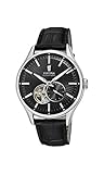 Gehäusematerial: Edelstahl Festina Herren Analog Automatik Uhr mit Leder Armband F16975/3