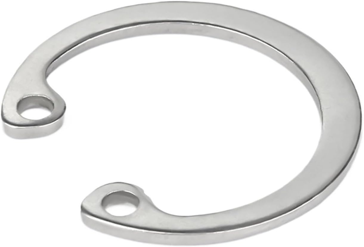 C-Clip Circlips M8 M9 M10 M11 M12-M75 304 Stainless Steel C Type Internal Circlip Retaining Clip Snap Ring C Type Retaining Ring Clamp Spring(M15-10pcs)