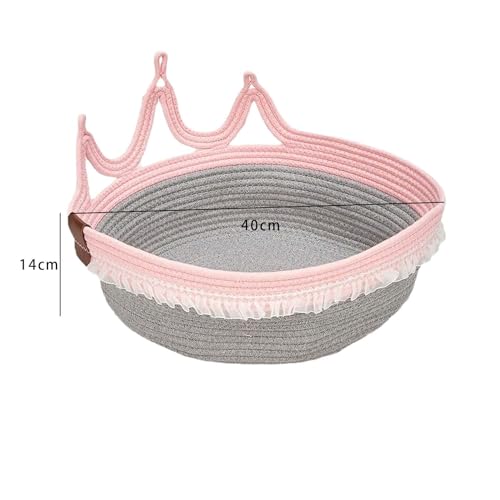 Leefasy Cama para gatos, berço redondo, universal, suprimentos para animais de estimação, almofada p