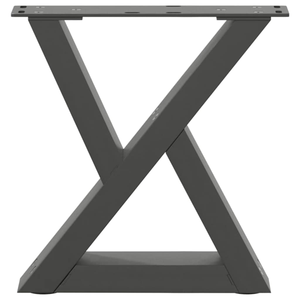 Gambe per tavolino da caffè antracite, 30 x (30-31,3 cm), in acciaio verniciato a polvere, con piedini regolabili in altezza, design moderno, robuste e durevoli, per soggiorno, ufficio, tavolo