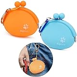 【Lo que puede obtener】: Hay 2 piezas de esta bolsa de silicona para comida para perros que se pueden usar como bolsas de almacenamiento para guardar juguetes y comida para cachorros o una para comida seca y otra para carne. Es muy adecuado para pasear o pasear con un perro, entrenar mascotas al aire libre.
