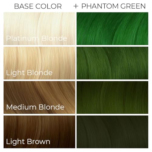 Arctic Fox Semi-Permanent Hair Dye, Vegan & Cruelty-Free, Conditioning Formula, Ammonia & Peroxide Free, Long-Lasting Vibrant Color, Phantom Green, 4 Fl Oz - Thumbnail 6