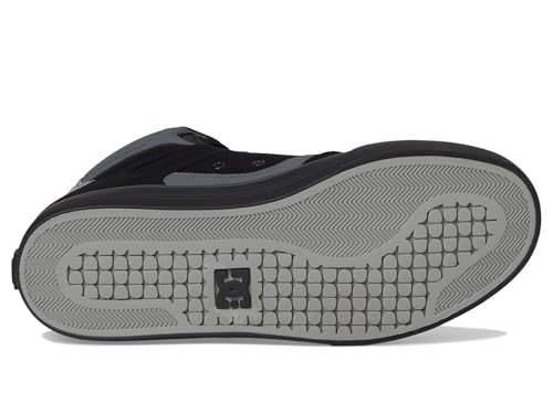 DC Shoes DC Men's Pure HIGH-TOP WC Skate Shoe, Black/Orange/Grey, 10