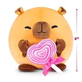 Snackles Love Edition Capibara pluszowa zabawka 20 cm od ZURU – miękka lalka z dodatkiem do lizaka, romantyczny prezent dla niej, kolekcjonerska