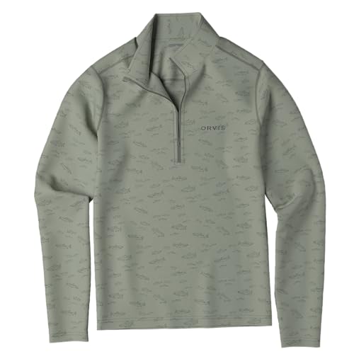Orvis Sun Defense Quarter Zip Knit Shirt for Men, Athletic Fit, UV Protection, Lightweight Outdoor Apparel for Sun Defense