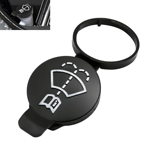 MINETPS 12767700 Windshield Wiper Washer Fluid Reservoir Tank Bottle Cap Fit for 2010-2016 GMC Chevrolet Buick Cadillac, Car Wiper Bottle Cover Replace 13227300 19172571 12788573 4563292