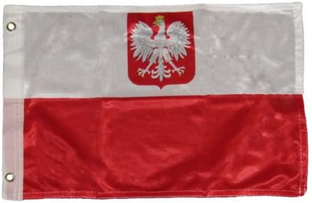 12x18 12x18 Polish Eagle Rough Tex Knitted Boat Premium Flag Banner Grommets BEST Garden Outdor Decor polyester material FLAG PREMIUM Vivid Color and UV Fade Resistant
