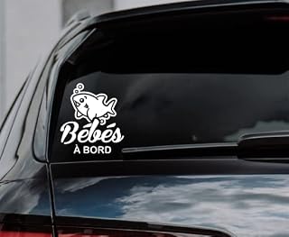 Bébés a bord STICKER AUTOCOLLANT VINYLE baby shark pour voiture bébé requin FRANCAIS